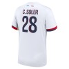 Original Fußballtrikot Paris Saint-Germain Carlos Soler 28 Auswärtstrikot 2024-25 Für Herren